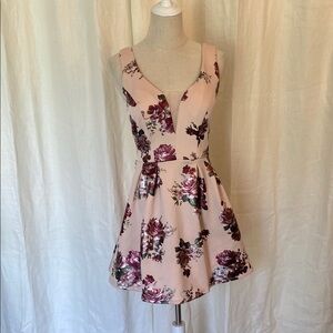 Midnight Doll Floral Mini Dress